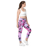 I'm's The Pink in This Camo World Leggings with pockets