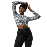 I'm's Sooo Money Recycled long-sleeve crop top