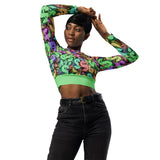 I'm's Color of Money Recycled long-sleeve crop top