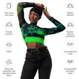 I'm's Me (The Finger) Recycled long-sleeve crop top