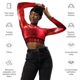 I'm's Bloody Perfect Recycled long-sleeve crop top