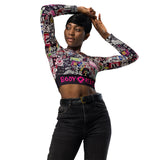 I'm's A Rebel Recycled long-sleeve crop top