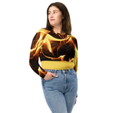 I'm's Hot Recycled long-sleeve crop top