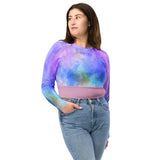 I'm's Unique Recycled long-sleeve crop top