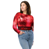 I'm's Bloody Perfect Recycled long-sleeve crop top