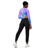 I'm's Unique Recycled long-sleeve crop top