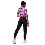 I'm's The Pink in This Camo World Recycled long-sleeve crop top