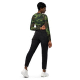 I'm's The Pink in This Camo World Recycled long-sleeve crop top