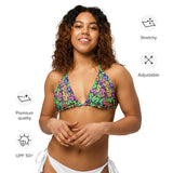 I'm's Color of Money Recycled String Bikini Top