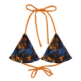 I'm's On Fire Recycled String Bikini Top