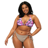 I'm's The Pink in This Camo World Recycled String Bikini Top