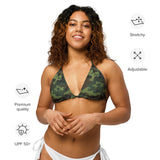 I'm's The Pink in This Camo World Recycled String Bikini Top