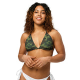 I'm's The Pink in This Camo World Recycled String Bikini Top