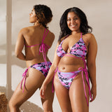 I'm's The Pink in This Camo World Recycled String Bikini