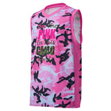 I'm's The Pink in This Camo World Recycled Basketball Jersey