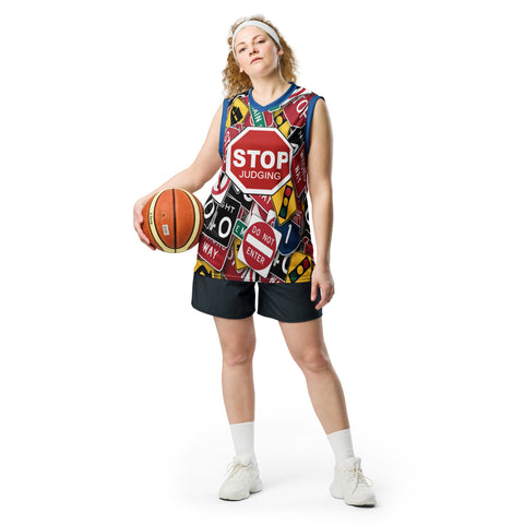 I'm's Stop Judging Recycled Basketball Jersey