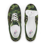 I'm's The Pink in This Camo World Lace-Up Canvas Shoes