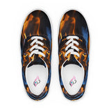 I'm's On Fire Lace-Up Canvas Shoes