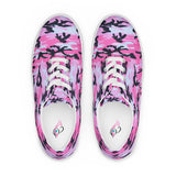 I'm's The Pink in This Camo World Lace-Up Canvas Shoes