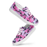 I'm's The Pink in This Camo World Lace-Up Canvas Shoes