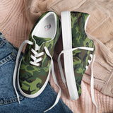 I'm's The Pink in This Camo World Lace-Up Canvas Shoes