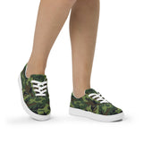 I'm's The Pink in This Camo World Lace-Up Canvas Shoes