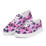 I'm's The Pink in This Camo World Lace-Up Canvas Shoes