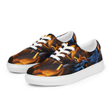 I'm's On Fire Lace-Up Canvas Shoes