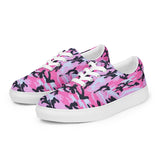 I'm's The Pink in This Camo World Lace-Up Canvas Shoes