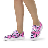 I'm's The Pink in This Camo World Lace-Up Canvas Shoes