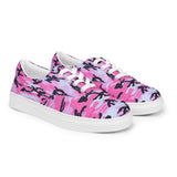 I'm's The Pink in This Camo World Lace-Up Canvas Shoes