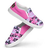 I'm's The Pink in This Camo World Slip-On Canvas Shoes