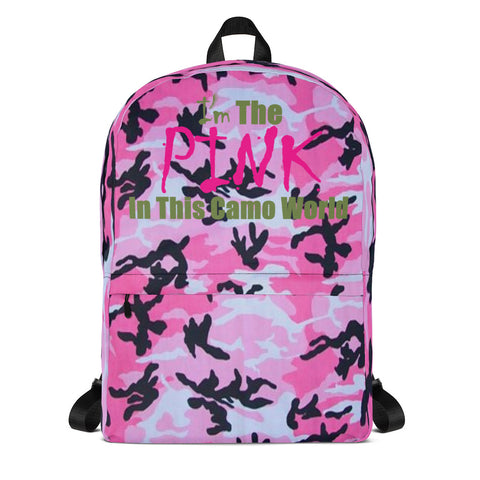 I'm's The Pink In This Camo World Backpack