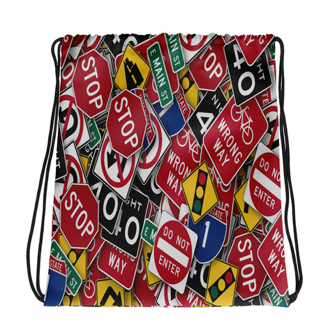 I'm's Stop Judging Drawstring bag