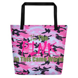 I'm's The Pink In This Camo World Beach Bag