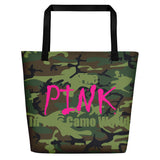 I'm's The Pink In This Camo World Beach Bag