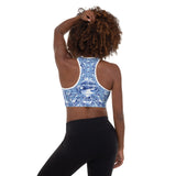 I'm's Diamond In The Rough Padded Sports Bra in Cornflower Blue