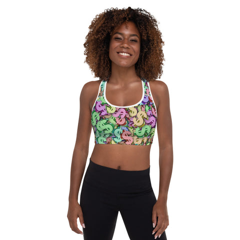 I'm's Color Of Money Padded Sports Bra