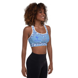 I'm's Diamond In The Rough Padded Sports Bra in Cornflower Blue