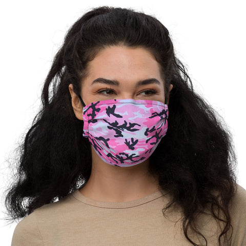 I'm's The Pink In This Camo World Premium face mask