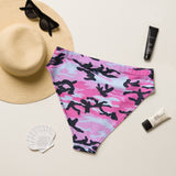 I'm's The Pink in This Camo World Recycled High-Waisted Bikini Bottom