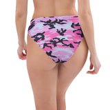 I'm's The Pink in This Camo World Recycled High-Waisted Bikini Bottom