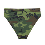 I'm's The Pink in This Camo World Recycled High-Waisted Bikini Bottom