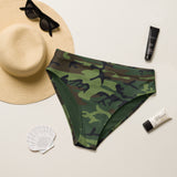 I'm's The Pink in This Camo World Recycled High-Waisted Bikini Bottom