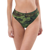 I'm's The Pink in This Camo World Recycled High-Waisted Bikini Bottom