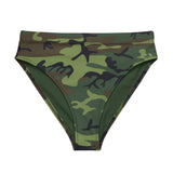 I'm's The Pink in This Camo World Recycled High-Waisted Bikini Bottom