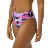 I'm's The Pink in This Camo World Recycled High-Waisted Bikini Bottom