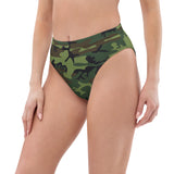 I'm's The Pink in This Camo World Recycled High-Waisted Bikini Bottom