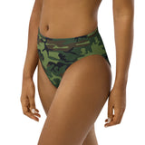 I'm's The Pink in This Camo World Recycled High-Waisted Bikini Bottom