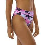 I'm's The Pink in This Camo World Recycled High-Waisted Bikini Bottom